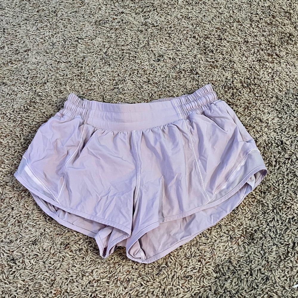 Purple LuLuLemon Hotty Hot Shorts 2” Size 4